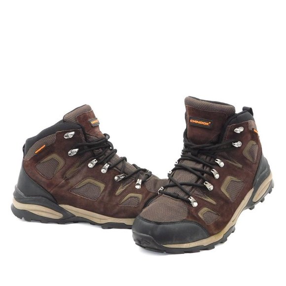 Chinook "Santian" Mid-Height Waterproof Brown Suede Boot - Picture 1 of 11